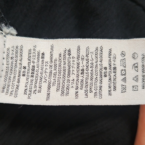 Free People Women's Black Denim Jacket with Lace Detail - Picture 9 of 9